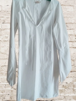 Zara shirt dress like new, white, size M