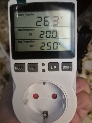 Digital Plug Thermostat with External Sensor New