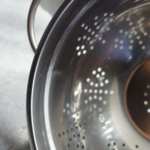 Large stainless steel colander like new