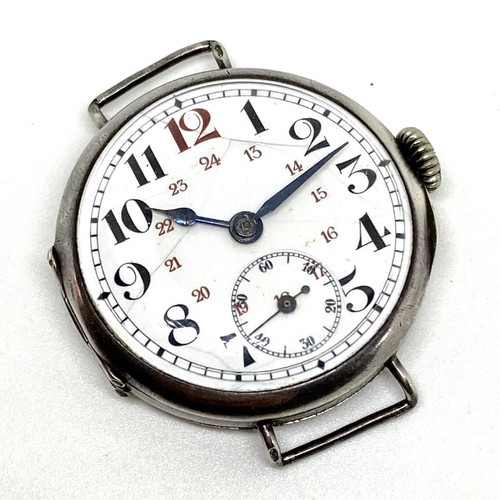 Military vintage wristwatch 1910 used men's