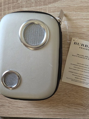 Burberry Speaker with Audio Jack and Battery Operation, New
