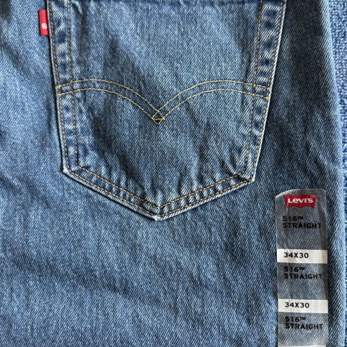 Levi's 501 Original and 516 Straight men's jeans new, blue, size 32