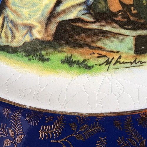 Vintage Wood & Sons Enoch Romance Decorative Wall Plate used