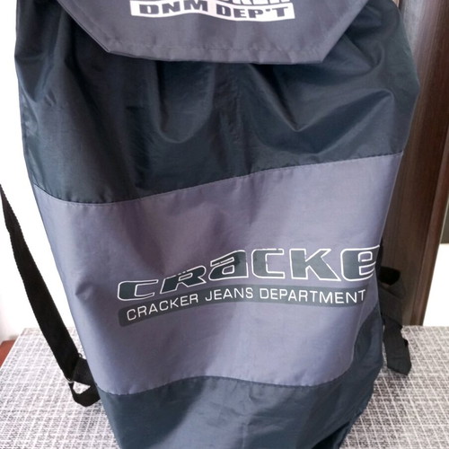 Backpack like new, black and gray, foldable for travel