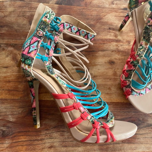 Tsakiris Mallas sandals new, multicolor, size 37