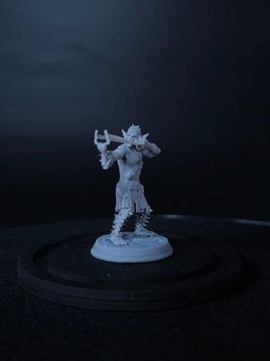 Μινιατούρα Goblin Slingshot 28mm ρητίνης σαν καινούργια, άβαφη fantasy