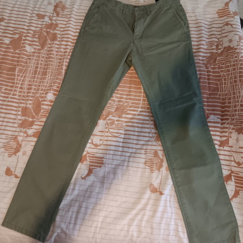 H&M l.o.g.g. cotton pants, green, size medium/small