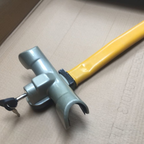 Car steering wheel lock new with vinyl coating