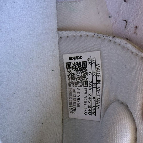 Adidas Ultraboost women's sneakers size 39.5 used, white