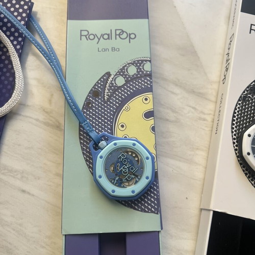 AP x Swatch Royal Pop Pocket Watch, Lan Ba and Black