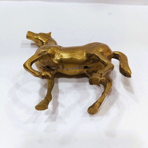 Vintage solid bronze collectible horse 11 cm