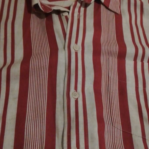 BD Baggies striped short sleeve shirt used, large