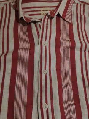 BD Baggies striped short sleeve shirt used, large