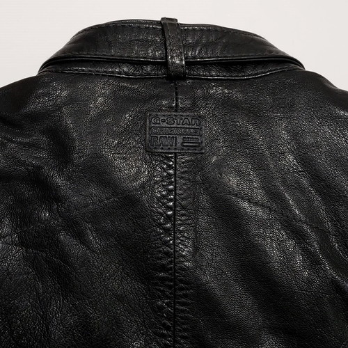 G-Star Raw Chopper Leather Jacket like new, size S, black