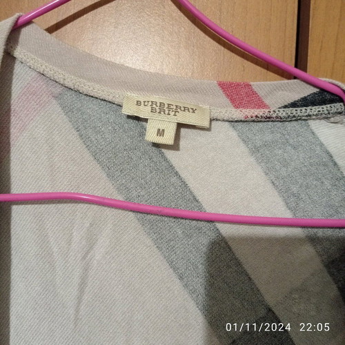 Burberry spring cardigan like new, beige and red, size M