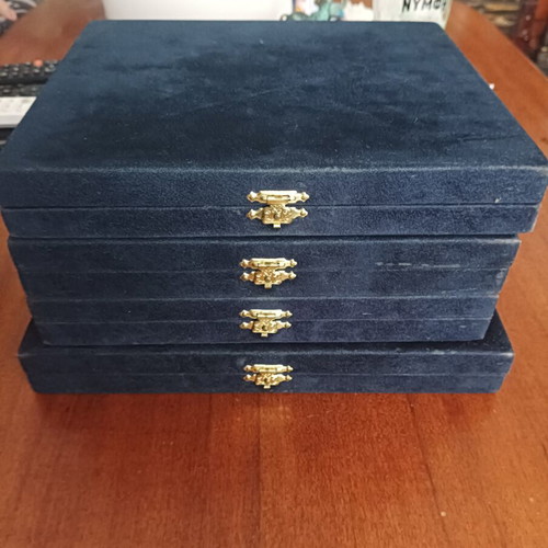 Velvet Presentation Cases set of 3 used for Jewelry and Collectible Coins