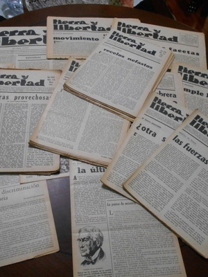 Tierra y Libertad 39 Φύλλα της σπάνιας αναρχικής εφημερίδας μεταχειρισμένα