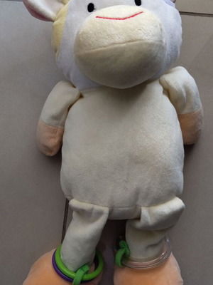 Λούτρινη κουδουνίστρα αγελαδίτσα σαν καινούργιο