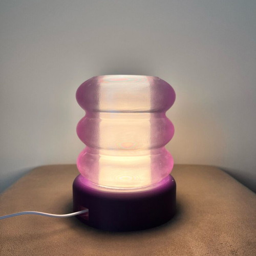 Purple lamp with USB cable made to order