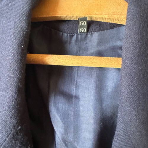 Winter jacket size 50 like new, dark blue, made of virgin wool