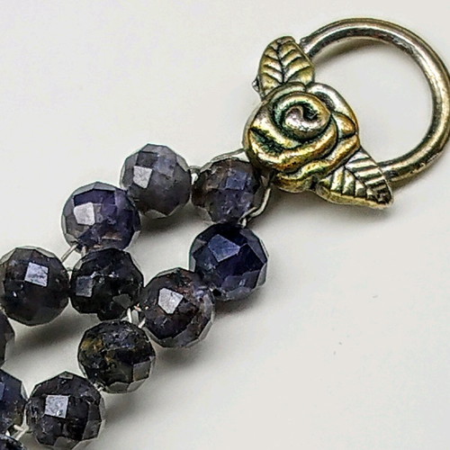 Iolite bracelet new, handmade, purple
