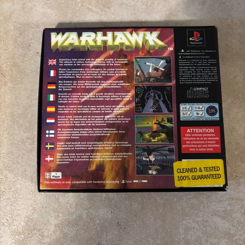 Warhawk Cardboard Edition PlayStation 1 English used complete