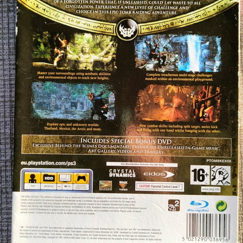 PS3 Tomb Raider Underworld Limited Edition Book like new