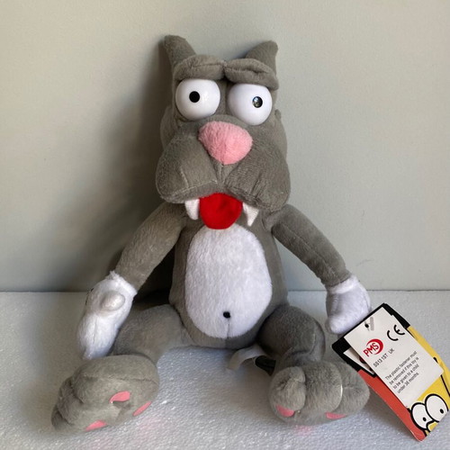 Vintage The Simpsons Cat Scratchy plush toy 2006 used