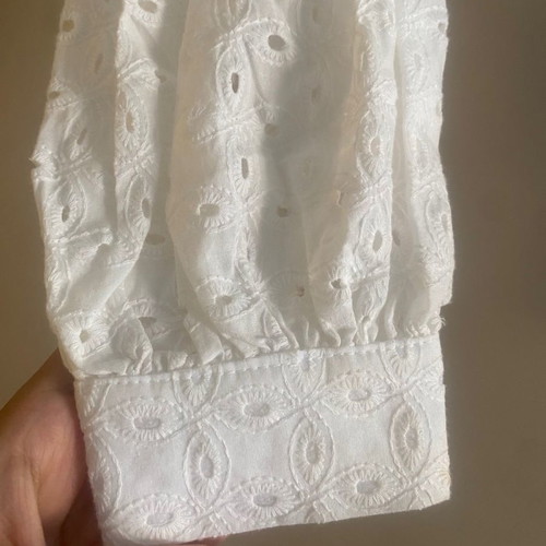 Nanadoo Broderie Top size S new, white cotton