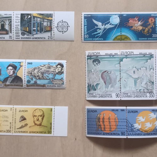 Greek Europa CEPT Stamps 1990-1995 New Special Series
