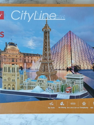 3D Puzzle Paris new, 114 pieces