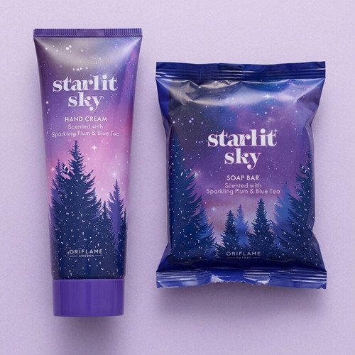 Oriflame Starlit Sky hand cream and soap bar set
