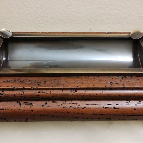 Handmade Ashtray from Tin and Wood