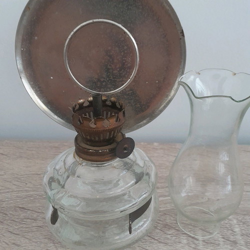 Oil lamp used with thick glass, size 7x19 cm