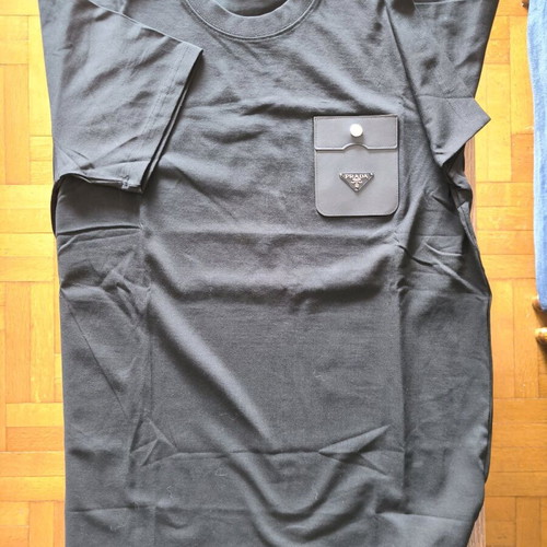 T-shirt Prada Milano Italy σαν καινούργιο, μαύρο, XXL