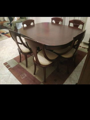 Solid wood dining set used, excellent condition