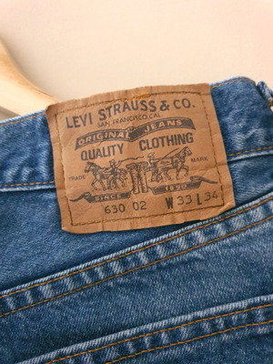 Levi's 630 Vintage Orange Tab Men's Jeans W33 L34 Like New Blue