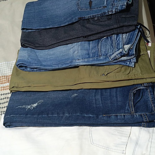 Pack of 6 women's pants, assorted colors and designs, size L