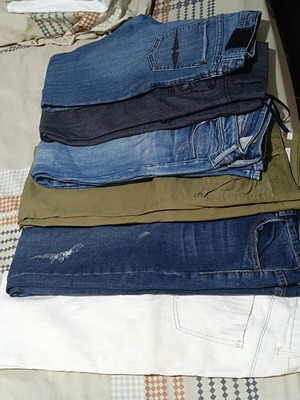 Pack of 6 women's pants, assorted colors and designs, size L