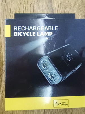 Rechargeable bicycle lamp with USB charging