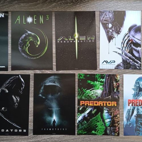 Alien and Predator 10 Poster Lithographs Collection new