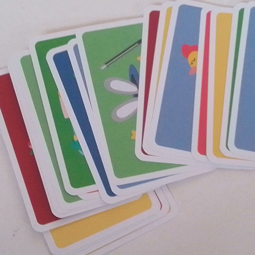 Children's educational cards used, pack of 55