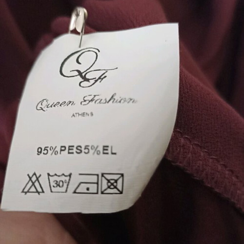 Queen Fashion elastic dress burgundy size L like new