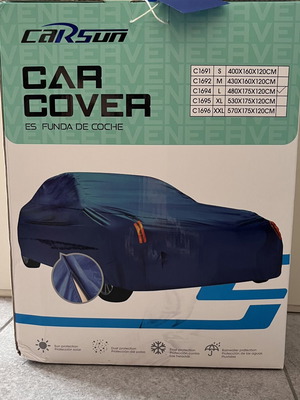 Κουκούλα αυτοκινήτου Carsun L 480×175×120, αχρησιμοποίητη