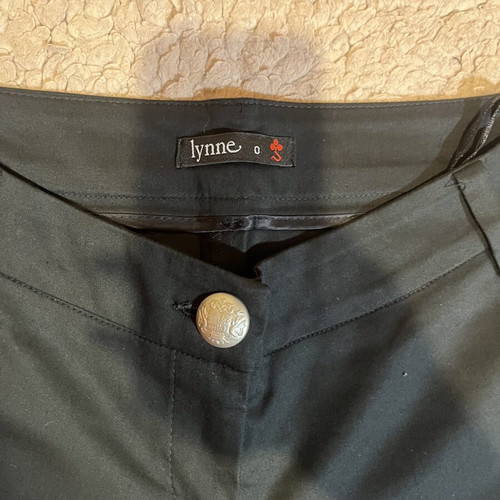 Lynne black fabric pants, size S 36 8