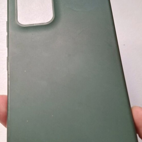Samsung A53 case cypress color like new, moderately flexible plastic
