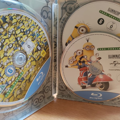 Despicable Me 1 2 Minions Steelbook Blu-Ray like new with English subtitles