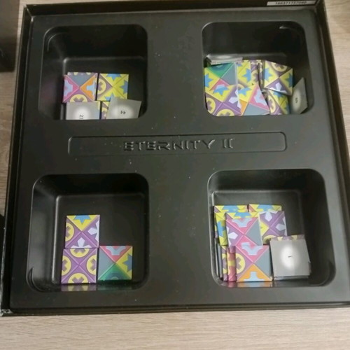 Eternity II puzzle game used, 72 pieces