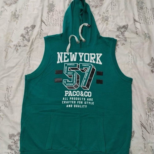 Paco & Co men's sleeveless shirt green like new XXL