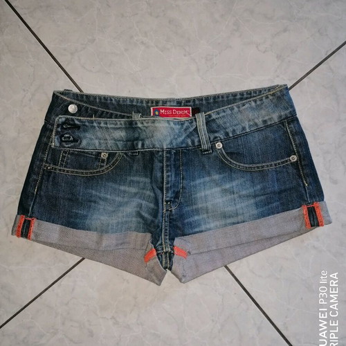 Miss Denim No 28 jean shorts like new, women's blue